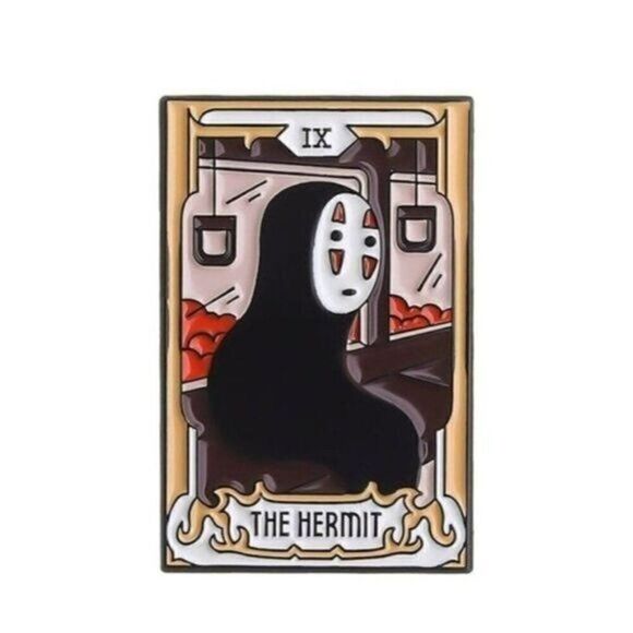 3/20 Spirited Away The Hermit Tarot Card Enamel Pin - Picture 1 of 1